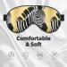 Black and White Zebra Unisex Adjustable Buckle Blackout Sleep Eye Mask for Travel Yoga & Office Naps - Shop Now - Buy Online on GoSupps.com
