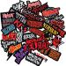 Momoso_Store 32 Sets Assorted Styles Skull Rock Band Patches for Backpacks Clothing Horror Outdoor Camping Embroidered Badges Punk DIY Applique Adventure Stickers 25PCS-3