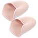 1 Pair Ballet Pointe Set Washable Friend Ballet Shoe Half Pads Pointe Ballet Toe Cushion Shoe Inserts Heel Caps for Boots Knitted Fabric Miss Elasticity Supplies As Shown 11x8cm