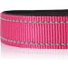 Heele Dog Collar - Soft Padded Neoprene Adjustable Reflective Collar for Small & Medium Dogs - Pink (40-66 cm) - Perfect for Training & Comfort - Buy Online on GoSupps.com