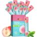 Mouthwash Lot de 20 rince-bouche jetables et portables pour une haleine fra che prot ge les dents et nettoie la bouche pratique pour les d placements (p che)