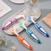 Caromoriber House 4Pcs Denture Brush Dual Head Toothbrushes Portable Denture Brush with Soft Bristles and Dual Angled Hard Denture Cleaning Brush for Denture Care Denture Toothbrush - Buy Online on GoSupps.com