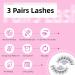 3 Pairs Self-Adhesive Eyelashes No Glue Needed False Eyelashes 3D Natural Wispy Lashes 16mm Faux Mink Lashes with Tweezers - Buy Online on GoSupps.com