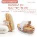 Natural Bristle Bathing Brush with Long Handle - Removable Back Brush & Dual Brush Heads for Effective Shower Scrubbing - Buy Online on GoSupps.com