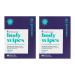 Goodwipes Really Big Body Wipes, Fresh Scent, Plant Based and Hypoallergenic, Wipe Away Sweat and Odor, for Face and Body, with Aloe and Ginseng 10 Count (2 Pack)