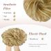 FESHFEN Messy Bun Hair Piece - Wavy Curly Chignon Ponytail Extension in Lightest Ash Brown & Bleach Blonde - Thick Updo Hairpiece for Women, Girls, Kids - 38g - 1PCS - Buy Online on GoSupps.com