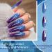 28g Blue & Purple Glitter Color Change Dip Powder Nails - Long-lasting No UV Light Needed (W-No.5) | International Shipping - Buy Online on GoSupps.com