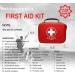 228pc Compact Family First Aid Kit in Waterproof Case - Home, Car, Camping, Office & Sports Emergency Care - Buy Online on GoSupps.com