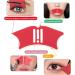 Silicone Stencils 4 in 1 Multifunctional Eye Makeup Aids Tool with Makeup Brush for Nose Shadow Highlighter Winged Lip Line Eyelash Eyeshadow Aid Tool - Buy Online on GoSupps.com