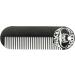 Death Grip Stainless Steel Beard & Mustache Comb - Black Keychain Pocket Comb for Men - Buy Online on GoSupps.com