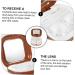 Buy Homsfou 2-in-1 Contact Lens & Makeup Mirror Case - Travel Cosmetic Box - Brown ABS Compact & Stylish - 7.3x7.3x2.6cm - Buy Online on GoSupps.com