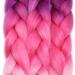 Tess Braids Extensions Ombre 60 cm - 3 Pack Jumbo Kanecalon Hair for Box Braids - 100g Pink Ombre Hair Extensions - Buy Online on GoSupps.com