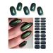 TrueShei nail foils |Green cat eye uv gel nail film |23 PCs nail film self -adhesive |Gel Nail Stickers Gellack Wraps for Nagel Green Cat's Eye