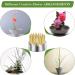 6-Piece Gold Kenzan Ikebana Flower Arrangers Set with Needle Straightener - Floral Fixed Tools for Small Vase Arrangement - Buy Online on GoSupps.com