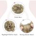Women's Ash Blonde Messy Bun Hair Piece - 55g Hair Scrunchies for Stylish Buns - Buy Online on GoSupps.com