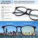 ZZD Blue Light Blocking Glasses for women/men 3Pack Computer Reading/Gaming/TV/Phones Glasses Black - Buy Online on GoSupps.com