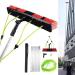 Window Cleaning Pole Water Fed Telescopic Brush Extendable Cleaner Conservatory Roof for Photovoltaic Panel Cleaning Trucks Windows (Color : 11m Pole Size : 50Cm Brush Head) (8m Pole 50Cm Brush 8m Pole 50Cm Brush Head