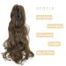 Gairyan 45cm Chestnut Brown Ponytail Extensions - Clip-In Curly & Wavy Synthetic Hair for Women - Buy Online on GoSupps.com