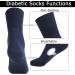 Diabetic Crew Socks for Women and Men - Non-Binding Loose Top Dress Socks (5 Pairs, Navy) - Buy Online on GoSupps.com