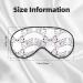 Cute Dalmatian Eye Mask | Soft Adjustable Sleep Mask for Men & Women | Comfortable Nighttime Eye Cover - Buy Online on GoSupps.com