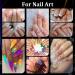 Premium Rhinestones for Nails - AB & Clear Flatback Glass Crystals Colorful Resin Beads | 2-5mm Round Gems for Salon & DIY Nail Art - Pickup & Dotting Tools Included - Buy Online on GoSupps.com