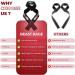 BEAST RAGE Weight Lifting Straps - Padded Wrist Support for Gym Bodybuilding - Non Slip Dumbbell Bar Wraps for Power Deadlift - Advanced Grips for Heavy Duty Exercise - Black - Buy Online on GoSupps.com