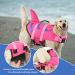 Fragralley Dog Life Jacket Shark Vest | Adjustable Ripstop Safety Vest for Dogs | Superior Buoyancy & Rescue Handle | Small Medium Large Dogs | Swim, Pool, Beach, Boating | XS Pink-Wave Shark - Buy Online on GoSupps.com