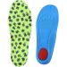 Buy 1 Pair Kids Insoles for Sneakers - Breathable Arch Support Inserts for Flat Feet - Fits Sizes 19-23 - Green - Buy Online on GoSupps.com