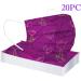 ZQP 20PCS Adult Valentine's Day Theme Disposable Decors Dustproof Windproof Face Bandanas_Covering_Decor For Women And Men Couple Fashion Multicolor Love Heart Print Mouth Covering Cotton Fabric 20PCS E - Buy Online on GoSupps.com