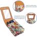Travel Lipstick Organizer Case - Portable Makeup Bag with Mirror | Watercolor Red Tree Leaves Bird R306x6iedn - Shop Internationally - Buy Online on GoSupps.com