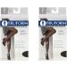Truform Compression Sheer Pantyhose Black Queen Plus 8-15 mmHg (2 Pack) - Buy Online on GoSupps.com