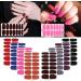 8 Sheets Solid Color Full Wraps Nail Stickers with Nail File MWOOT Self-Adhesive Nail Art Polish Stickers Strips Nail Wraps Decals for DIY Manicure Tips Decoration - Buy Online on GoSupps.com
