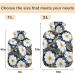 NAANLE Floral Daisy Transparent Hot Water Bottle - 2L Large for Menstrual Cramps Pain Relief & Heat Therapy | International Shipping - Buy Online on GoSupps.com