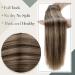 LAAVOO Microring Extensions - 45cm Real Remy Hair in Ombre Dark Brown to Dark Ash Blonde | Micro Loop Extensions 50g #4/18 | Premium Quality Hair Extensions - Buy Online on GoSupps.com