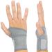 Vive Wrist Wraps Brace - Tendonitis Support for Carpal Tunnel Arthritis - Sprained Pain Protection Sleeve - Weightlifiting and Calisthenics Compression Stabilizer - Fitness for Women, Men - Adjustable Gray