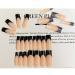 Hkanlre Black Square Long Press French Fake Nails - 24PCS Full Cover XL False Nails for Women and Girls - Buy Online on GoSupps.com