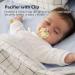 Golden Letter Rhinestone Baby Pacifier with Chain Clip | Safe Silicone for Home & Travel - Buy Online on GoSupps.com