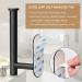 LAYUKI Self Adhesive Toilet Paper Holder - Durable Stainless Steel Matte Black | No Drilling Needed | Ideal for Bathroom/Washroom/Kitchen - 1 Piece - Buy Online on GoSupps.com