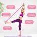 Buy Yoga Stretch Belt with 8 Loops - Violet Resistance Band for Pilates Gymnastics & Flexibility | 86cm Length (167cm Total) | 4cm Wide - Buy Online on GoSupps.com