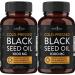 Black Seed Oil - 2 Pack - 120 Softgel Capsules (Non-GMO & Vegetarian) Premium Cold-Pressed Nigella Sativa Producing Pure Black Cumin Seed Oil by New Age
