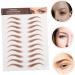 FOMIYES 24 Sheets Peel and Stick Eyebrows Grooming Shaping Eyebrow Make up Eyebrow Paper 21.00X14.70X0.10CMx2pcs Brownx2pcs - Buy Online on GoSupps.com