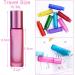 All-Day 6-Piece 10ml Essential Oils Roll Bottles - Refillable Matte Glass with Stainless Steel Ball | Includes Dropper & Opener for Aromatherapy & Fragrance - Buy Online on GoSupps.com