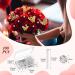 148 Pcs Bouquet Corsage Pins & 3D Gold Butterfly Wall Decor Set - Flower Diamond & Pearl Pin Heads for Mother's Day Wedding Party - Buy Online on GoSupps.com