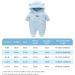 Baby Winter Snowsuit Romper with Hood | Thick & Warm Outerwear Set | Blue | 9-12 Months - Buy Online on GoSupps.com
