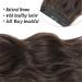 Natural Brown Long Wavy Clip in Hair Extensions - 4pcs Full Head Synthetic Fiber Pieces for Women - Buy Online on GoSupps.com