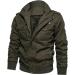 Hanxiulin Oversized Men's Winter Coat - Plush Hoodie Jacket Windproof & Thick | Sizes Up to 5XL - Buy Online on GoSupps.com