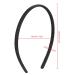 Buy Black 8mm Plastic Headband with Anti-Slip Teeth | Hair Accessories for Women & Girls - DIY Hair Bands - Buy Online on GoSupps.com