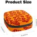 Orange Surf Leaves Sanitary Napkin Storage Bag - Menstrual Cup Pouch - Nursing Pad Holder - Portable Period Bag for Women and Teens - Multi-colored - Buy Online on GoSupps.com