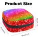Glitter Rainbow Menstruation Pad Bag with Zipper | Women's Tampon & Napkin Collection Bag | Color 13 - Buy Online on GoSupps.com