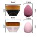 Buy 2 Piece Foundation Brush & Makeup Sponge Set - Soft Touch Petal Shape for Cream & Liquid Cosmetics - International Shipping - Buy Online on GoSupps.com